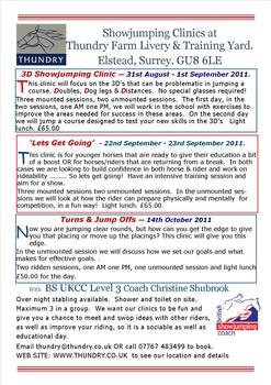 Training Clinics in Surrey